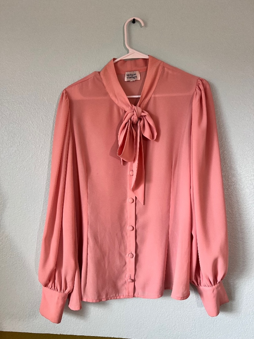 Peach vintage style blouse